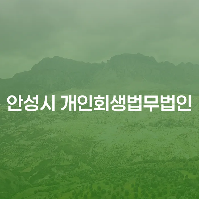 안성시 개인회생법무법인에서 개인회생을 신청하는 방법은?